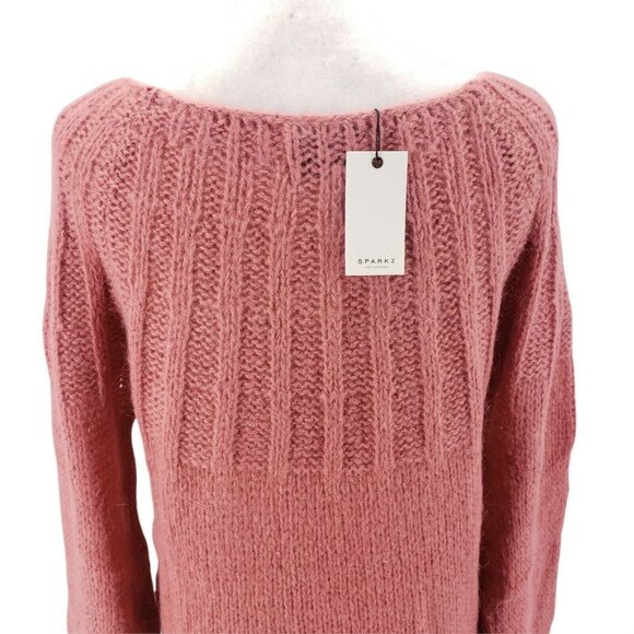 SPARKZ COPENHAGEN Pullover Sweater Mohair Blend Cherry Pink - Picture 6 of 9